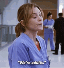 Greys Anatomy Adults GIF - Greys Anatomy Adults Meredith Grey GIFs