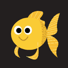cool fish smile gold fish sunglasses