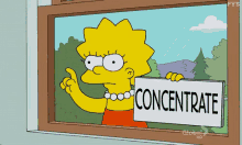 It'S So Hard GIF - The Simpsons Lisa Concentrate GIFs