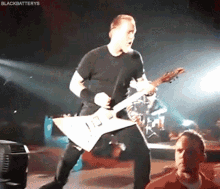 Metallica James Hetfield GIF - Metallica James Hetfield Rock And Roll GIFs