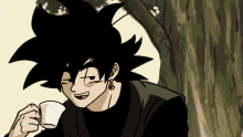 Black Scape Smug GIF - Black Scape Smug Goku GIFs