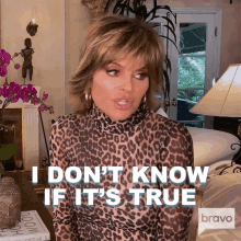 I Dont Know If Its True Lisa Rinna GIF - I Dont Know If Its True Lisa Rinna The Real Housewives Of Beverly Hills GIFs