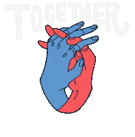 Together We Can Do It Holding Hands Sticker - Together We Can Do It Together We Can Do It Stickers