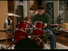 Joey Tribbiani Drums GIF - Joey Tribbiani Drums Friends GIFs