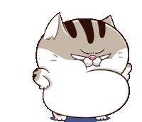 Ami Fat Cat Sticker - Ami Fat Cat Hmpf Stickers