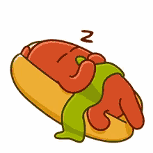 animated sausage sleep