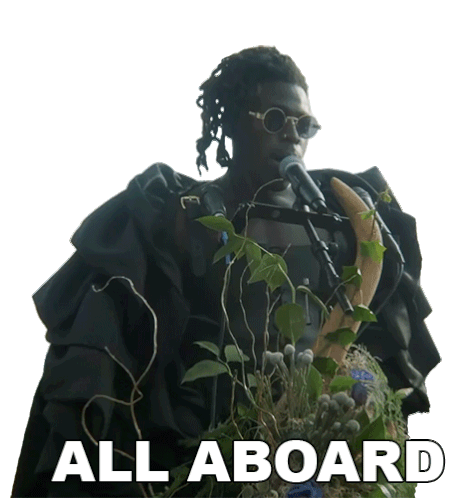 All Aboard Moses Sumney Sticker - All Aboard Moses Sumney Conveyor Song Stickers