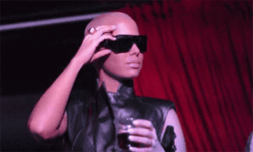 Bitch What Shades GIF - Bitch What Shades Amber Rose GIFs