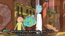 Rick And Morty Whatever You Say Punk GIF - Rick And Morty Whatever You Say Punk Sure GIFs
