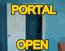 Portal Open Shadow Creature GIF - Portal Open Shadow Creature Shadow Man GIFs