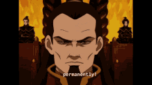 permanent permanently fire lord ozai avatar the last airbender