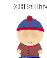 Oh Shit Stan Marsh Sticker - Oh Shit Stan Marsh South Park Stickers