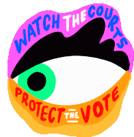 Watch The Courts Protect The Vote Sticker - Watch The Courts Protect The Vote Watch Stickers