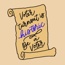 Voter Turnout Is Historic Be A Voter GIF - Voter Turnout Is Historic Be A Voter I Voted GIFs