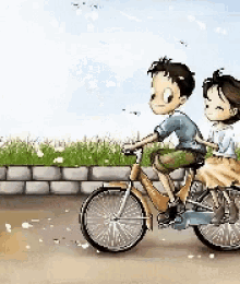 Bike Couple GIF - Bike Couple Ride GIFs