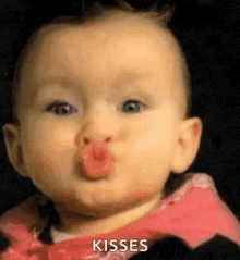 kiss mwuah baby