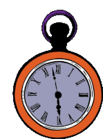 Clock Time Sticker - Clock Time Waiting Stickers