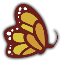Butterfly Pelican Sticker - Butterfly Pelican Turtle Stickers