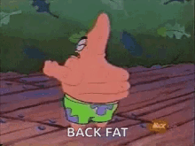 Patrick Sponge Bob GIF - Patrick Sponge Bob Back Fat GIFs
