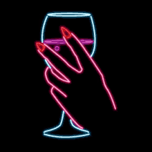 Kate Hush Neon Lights GIF - Kate Hush Neon Lights Wine GIFs