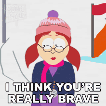 I Think Youre Really Brave Dorky Girl GIF - I Think Youre Really Brave Dorky Girl South Park GIFs