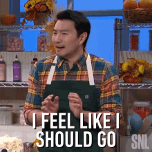 I Feel Like Should I Go Simu Liu GIF - I Feel Like Should I Go Simu Liu Saturday Night Live GIFs