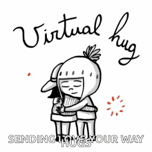 hugs and love hug virtual