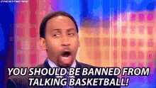 Stephen Smith Stephen A Smith GIF - Stephen Smith Stephen A Smith Banned From Talking Basketball GIFs