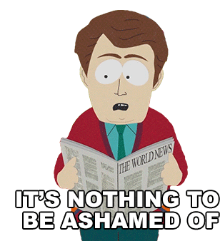 Its Nothing To Be Ashamed Of Ryan Valmer Sticker - Its Nothing To Be Ashamed Of Ryan Valmer South Park Stickers