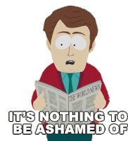 Its Nothing To Be Ashamed Of Ryan Valmer Sticker - Its Nothing To Be Ashamed Of Ryan Valmer South Park Stickers