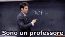 Professore Insegnante Maestro Sono Un Prof Lavagna Scrivere Alunni Classe GIF - Professor Teacher Im A Teacher GIFs