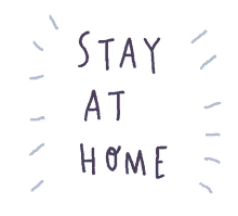 home saramaese stay stay at home text