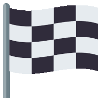 Checkered Flag Flags Sticker - Checkered Flag Flags Joypixels Stickers