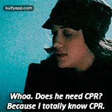 Whoa. Does He Need Cpr?Because I Totally Know Cpr..Gif GIF - Whoa. Does He Need Cpr?Because I Totally Know Cpr. Person Human GIFs