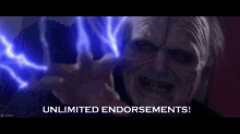 Unlimited Endorsements Star Wars GIF - Unlimited Endorsements Star Wars Thunder GIFs