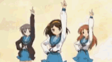 Anime The Melancholy Of Suzumiya Haruhi GIF - Anime The Melancholy Of Suzumiya Haruhi Dance GIFs