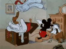 Mickey Mouse Wow GIF - Mickey Mouse Wow Looking In The Closet GIFs