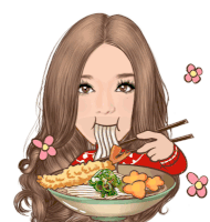 Eat Noodles Sticker - Eat Noodles Hungry Stickers