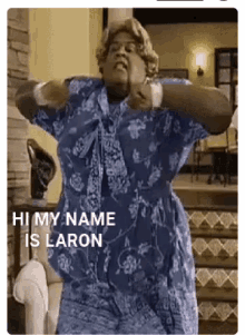 dance my name is laron excited dance my name is laron excited