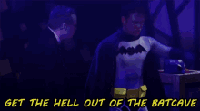 Holy Musical Batman Alfred GIF - Holy Musical Batman Alfred Get The Hell Out Of Batcave GIFs