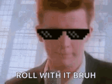 Rick Roll Deal With It GIF - Rick Roll Deal With It Rick Astley GIFs