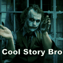 Joker Heath Ledger GIF - Joker Heath Ledger Cool Story Bro GIFs