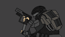 Odst Halo GIF - Odst Halo Shooting GIFs