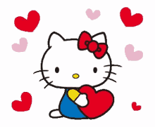 hello kitty love hearts