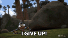 I Give Up Click Clack GIF - I Give Up Click Clack Dinotrux GIFs