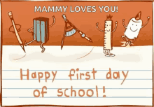 Happy First Day Of School 1st Day Of School GIF - Happy First Day Of School 1st Day Of School Back To School GIFs