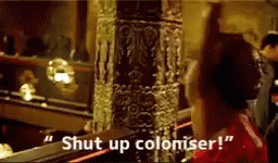 Black Panther Shut Up Coloniser GIF - Black Panther Shut Up Coloniser Throw GIFs