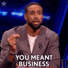 You Meant Business Ashley Banjo GIF - You Meant Business Ashley Banjo Bgt GIFs