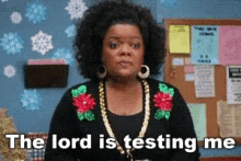 No Chill The Lord Is Testing Me GIF - No Chill The Lord Is Testing Me Yvette Nicole Brown GIFs