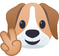 Peace Dog Sticker - Peace Dog Joypixels Stickers